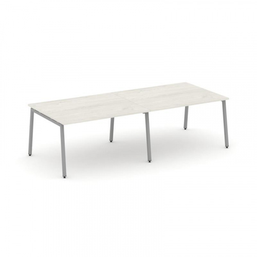 Style Project Стол переговорный SN-4A.SPRG-042.3 Белый/Металл Антрацит 2360*1180*750 Style Project Стол переговорный SN-4A.SPRG-042.3 Белый/Металл Антрацит 2360*1180*750