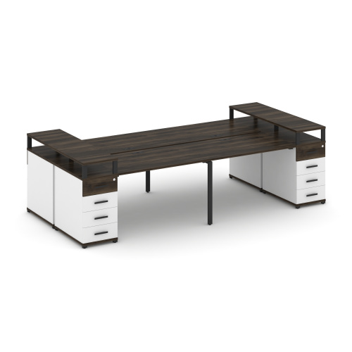 Бенч-система на 4 места с 2 опорными тумбами Concept CN.DRS-442 фото 9 Бенч-система на 4 места с 2 опорными тумбами Concept CN.DRS-442 фото 9