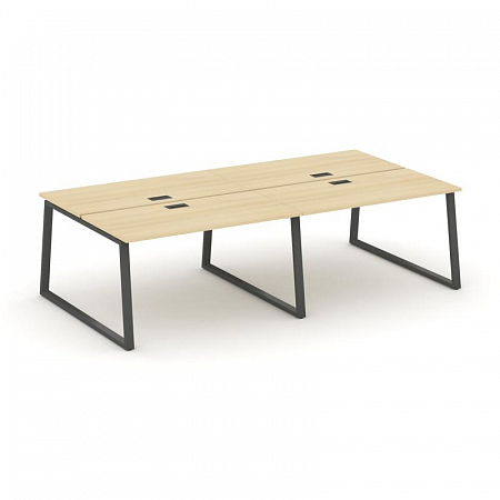 Style Project Рабочая станция 2-х сторон. SN-6T1.DRS-051 Акация Лорка/Металл Антрацит/Заглушка Пласт