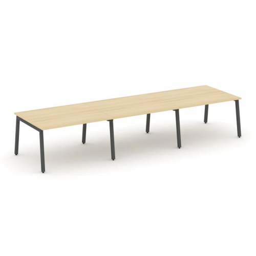 Style Project Стол переговорный SN-5A.SPRG-054.3 Дуб Наварра/Металл Белый 4740*1180*750 фото 26