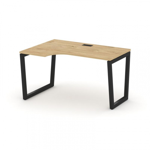 Style Project Стол рабочий эргоном. SN-5T2.SPA-012(L) Акация Лорка/Металл Антрацит/Заглушка Пластик Style Project Стол рабочий эргоном. SN-5T2.SPA-012(L) Акация Лорка/Металл Антрацит/Заглушка Пластик
