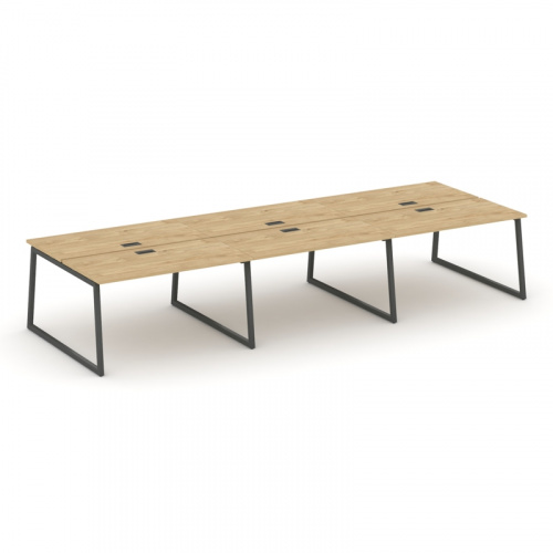 Style Project Рабочая станция 2-х сторон. SN-4T1.DRS-084 Акация Лорка/Металл Антрацит/Заглушка Пласт фото 11