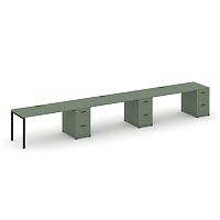 Бенч-система на 3 места с 3 опорными тумбами Concept CN.ORS-446