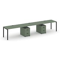 Бенч-система на 3 места с 2 опорными тумбами Concept CN.ORS-337