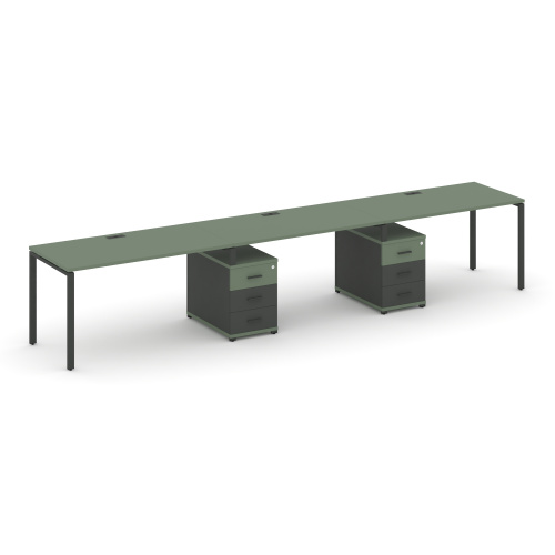 Бенч-система на 3 места с 2 опорными тумбами Concept CN.ORS-335 фото 2 Бенч-система на 3 места с 2 опорными тумбами Concept CN.ORS-335 фото 2