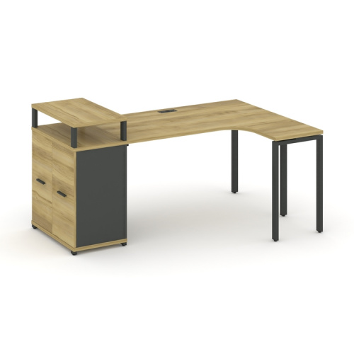 Стол эргономичный с опорным распашным шкафом Concept CN.SA-211(R) Стол эргономичный с опорным распашным шкафом Concept CN.SA-211(R)