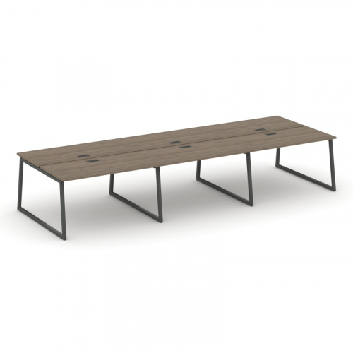 Style Project Рабочая станция 2-х сторон. SN-4T1.DRS-084 Акация Лорка/Металл Антрацит/Заглушка Пласт фото 12