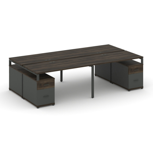 Бенч-система на 4 места с 2 опорными тумбами Concept CN.DRS-332 фото 3 Бенч-система на 4 места с 2 опорными тумбами Concept CN.DRS-332 фото 3