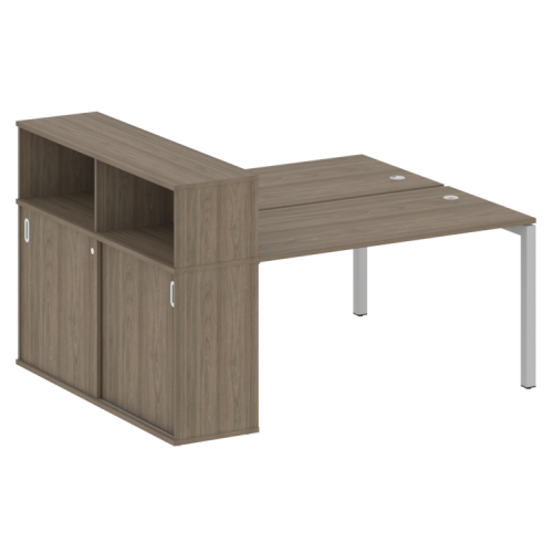 Бенч-система с шкафом-купе на П-обр. м/к Metal System Quattro 50БП.РС-СШК-2.3 фото 2 Бенч-система с шкафом-купе на П-обр. м/к Metal System Quattro 50БП.РС-СШК-2.3 фото 2