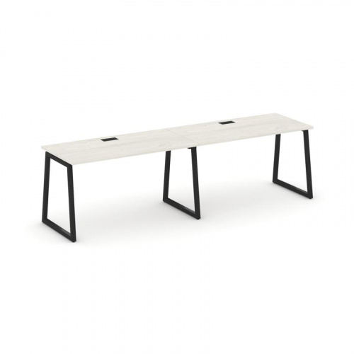 Style Project Рабочая станция 1 сторон. SN-4T1.ORS-012 Акация Лорка/Металл Антрацит/Заглушка Пластик фото 4