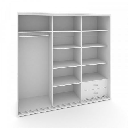 Корпус 3-х секционного шкафа низкого L=2519мм Maris SH.K3-7.2 K1