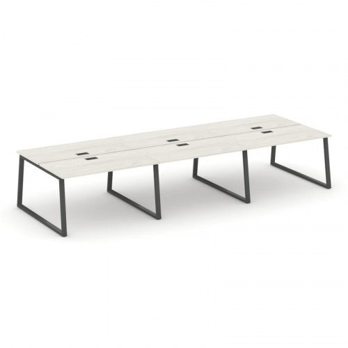 Style Project Рабочая станция 2-х сторон. SN-6T1.DRS-071 Акация Лорка/Металл Антрацит/Заглушка Пласт фото 24