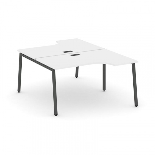 Style Project Рабочая станция эргоном. SN-4A.DRPA-011 Дуб Табак/Металл Белый 1380*1432/1992*750 фото 19