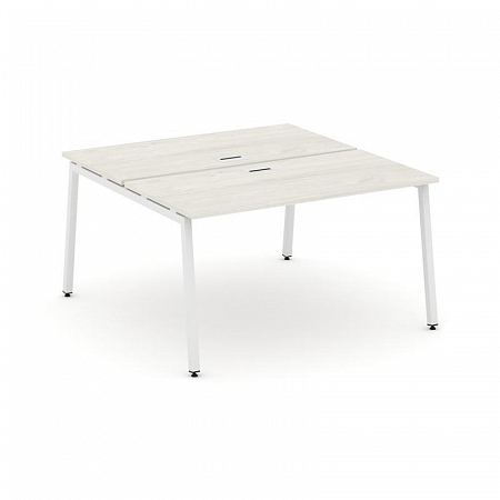 Style Project Рабочая станция 2-х сторон. SN-4A.DRS-023 Дуб Наварра/Металл Белый 1380*1632*750