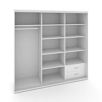 Корпус 3-х секционного шкафа низкого L=2369мм Maris SH.K3-6.2 K1