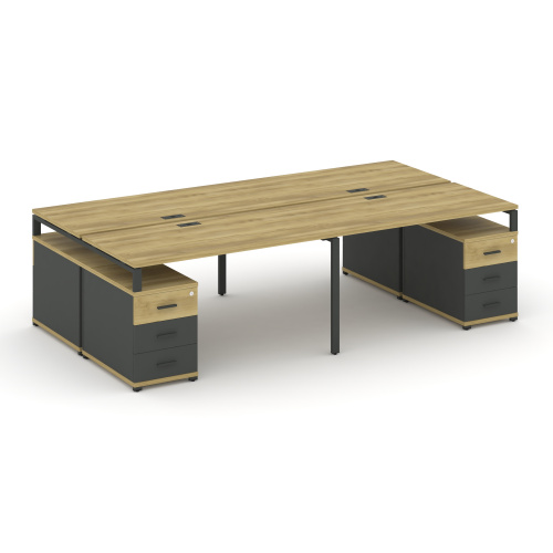 Бенч-система на 4 места с 2 опорными тумбами Concept CN.DRS-328 фото 4 Бенч-система на 4 места с 2 опорными тумбами Concept CN.DRS-328 фото 4