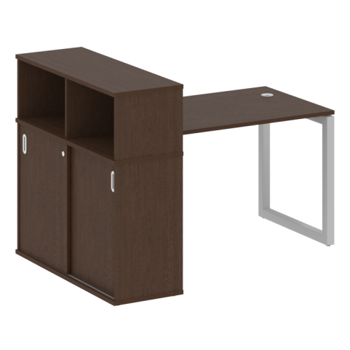 Стол офисный с шкафом-купе на О-обр. м/к Metal System Quattro 50БО.РС-СШК-3.2 фото 7 Стол офисный с шкафом-купе на О-обр. м/к Metal System Quattro 50БО.РС-СШК-3.2 фото 7