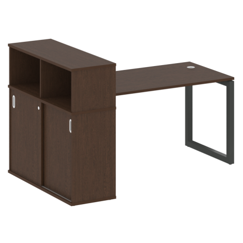 Стол офисный с шкафом-купе на О-обр. м/к Metal System Quattro 50БО.РС-СШК-3.3 фото 8 Стол офисный с шкафом-купе на О-обр. м/к Metal System Quattro 50БО.РС-СШК-3.3 фото 8