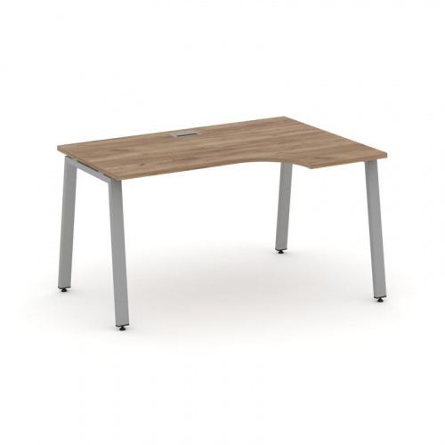 Style Project Стол рабочий эргоном. SN-6A.SPA-021(R) Белый/Металл Антрацит 1380*800/980*750 фото 14