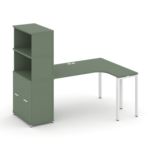 Стол эргономичный с опорным распашным шкафом Concept CN.SA-215(R) Стол эргономичный с опорным распашным шкафом Concept CN.SA-215(R)