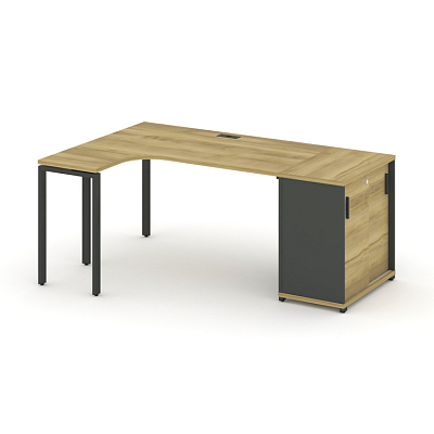 Стол эргономичный с опорным шкафом-купе Concept CN.SA-218(L)