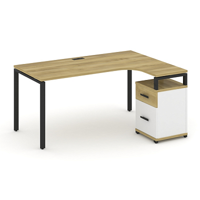 Стол эргономичный с опорной тумбой Concept CN.SA-308(R)