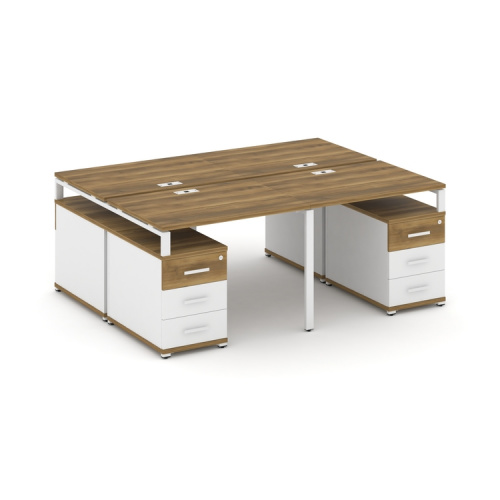 Бенч-система на 4 места с 2 опорными тумбами Concept CN.DRS-325 фото 8