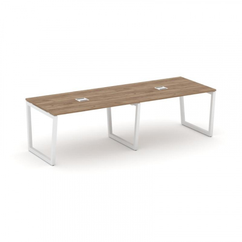 Style Project Стол переговорный SN-5T2.SPRG-014 Акация Лорка/Металл Антрацит/Заглушка Металл Антраци фото 11