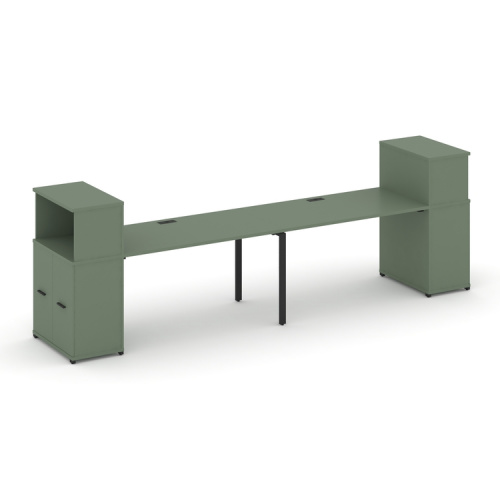 Бенч-система с опорными распашными шкафами Concept CN.ORS-227 Бенч-система с опорными распашными шкафами Concept CN.ORS-227