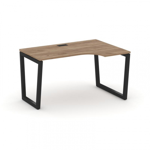 Style Project Стол рабочий эргоном. SN-5T2.SPA-001(R) Акация Лорка/Металл Антрацит/Заглушка Пластик фото 5 Style Project Стол рабочий эргоном. SN-5T2.SPA-001(R) Акация Лорка/Металл Антрацит/Заглушка Пластик фото 5
