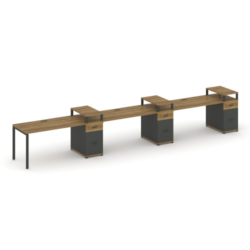 Бенч-система на 3 места с 3 опорными тумбами Concept CN.ORS-462