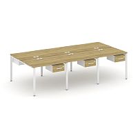 Бенч-система на 6 мест с подвесными тумбами Concept CN.DRS-149