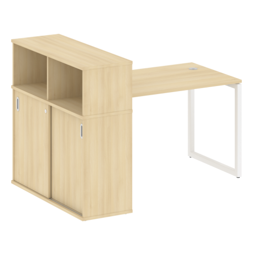 Стол офисный с шкафом-купе на О-обр. м/к Metal System Quattro 40БО.РС-СШК-3.2 фото 15 Стол офисный с шкафом-купе на О-обр. м/к Metal System Quattro 40БО.РС-СШК-3.2 фото 15