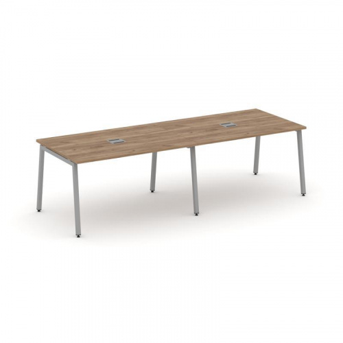 Style Project Стол переговорный SN-4A.SPRG-012 Дуб Наварра/Металл Белый 2360*980*750 фото 12