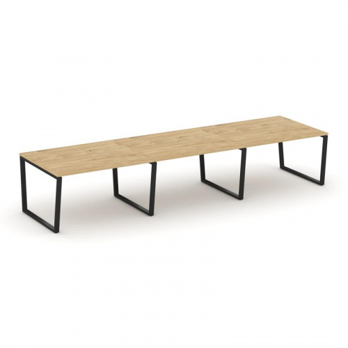 Style Project Стол переговорный SN-6T2.SPRG-053.3 Акация Лорка/Металл Антрацит 4410*1180*750