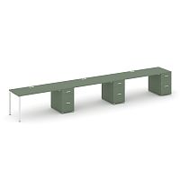 Бенч-система на 3 места с 3 опорными тумбами Concept CN.ORS-446