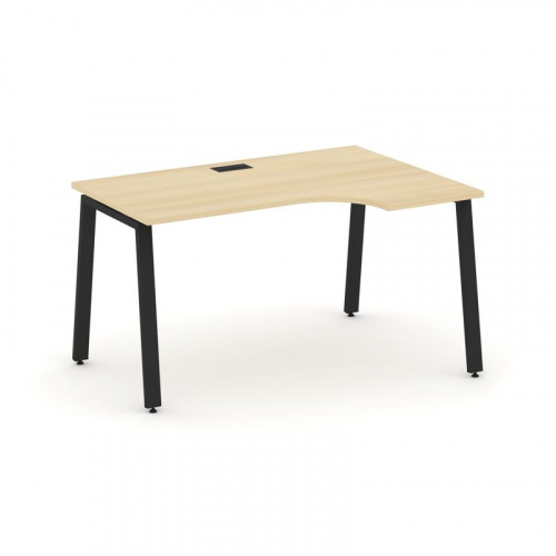 Style Project Стол рабочий эргоном. SN-6A.SPA-021(R) Белый/Металл Антрацит 1380*800/980*750 фото 12