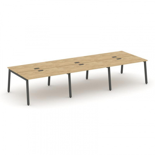 Style Project Рабочая станция 2-х сторон. SN-5A.DRS-083 Дуб Наварра/Металл Антрацит 4140*1632*750 фото 20