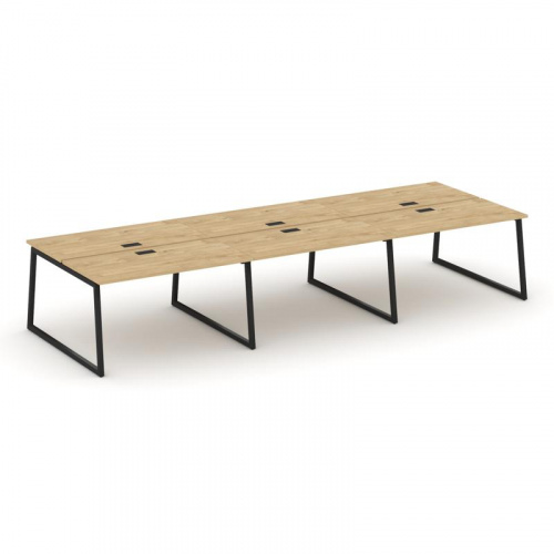 Style Project Рабочая станция 2-х сторон. SN-4T1.DRS-084 Акация Лорка/Металл Антрацит/Заглушка Пласт