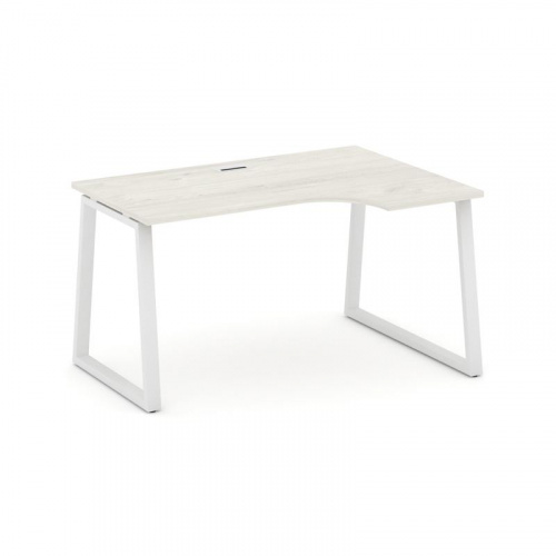 Style Project Стол рабочий эргоном. SN-6T1.SPA-011(R) Акация Лорка/Металл Антрацит/Заглушка Пластик фото 13