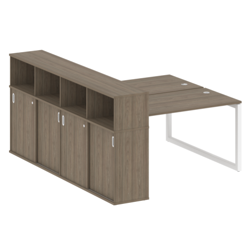 Бенч-система с шкафом-купе на О-обр. м/к Metal System Quattro 50БО.РС-СШК-4.3 фото 3