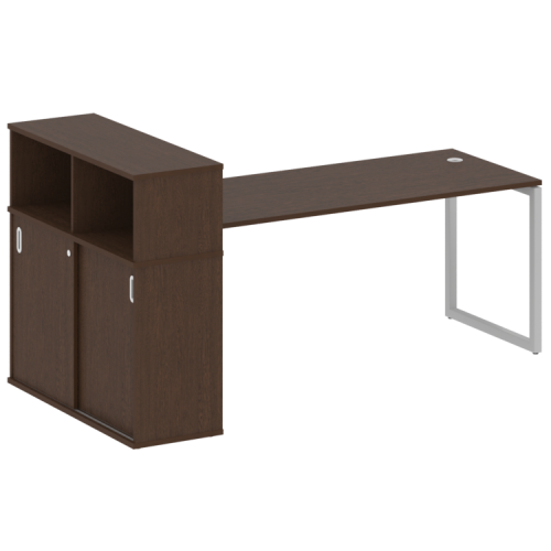Стол офисный с шкафом-купе на О-обр. м/к Metal System Quattro 40БО.РС-СШК-3.5 фото 6
