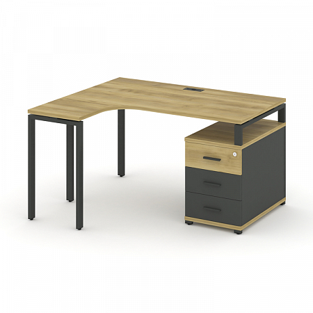 Стол эргономичный с опорной тумбой Concept CN.SA-301(L)