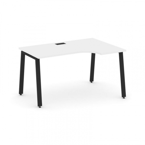 Style Project Стол рабочий эргоном. SN-6A.SPA-021(R) Белый/Металл Антрацит 1380*800/980*750 фото 10