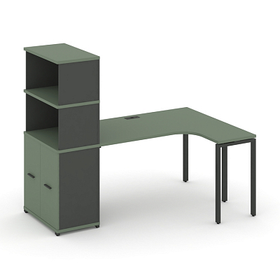 Стол эргономичный с опорным распашным шкафом Concept CN.SA-216(R)