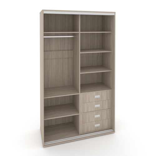 Корпус 2-х секционного шкафа высокого L=1400мм Maris SH.K2-4.1 K7 фото 6