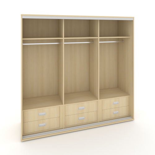 Корпус 3-х секционного шкафа низкого L=2219мм Maris SH.K3-5.2 K4