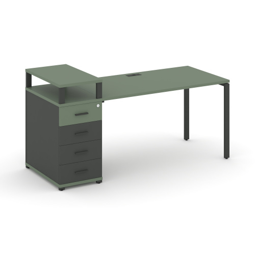 Стол офисный с опорной тумбой Concept CN.SP-409 фото 2 Стол офисный с опорной тумбой Concept CN.SP-409 фото 2