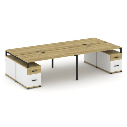 Бенч-система на 4 места с 2 опорными тумбами Concept CN.DRS-332 фото 6 Бенч-система на 4 места с 2 опорными тумбами Concept CN.DRS-332 фото 6