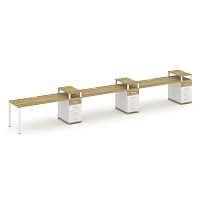 Бенч-система на 3 места с 3 опорными тумбами Concept CN.ORS-460